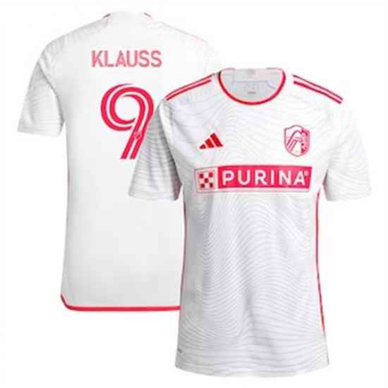 Men St. Louis City SC Joao Klauss 2024 25 Away Replica White